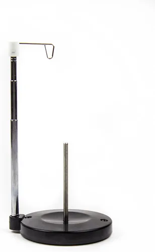 Miniatura 3 de Soporte ajustable para carrete de hilo único – Soporte independiente para hilo de bordado, costura o acolchado – Base de plástico pesado para una