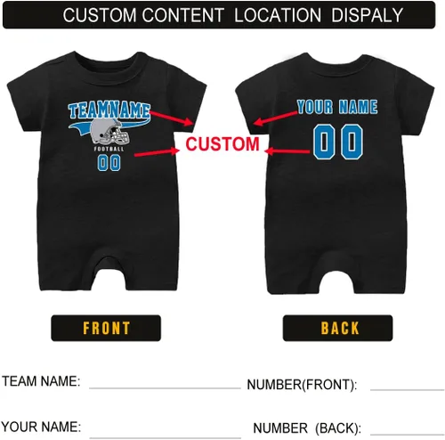 Miniatura 18 de Traje de fútbol personalizado para bebé, hace que tu bebé nombre y número de ropa de fútbol regalos