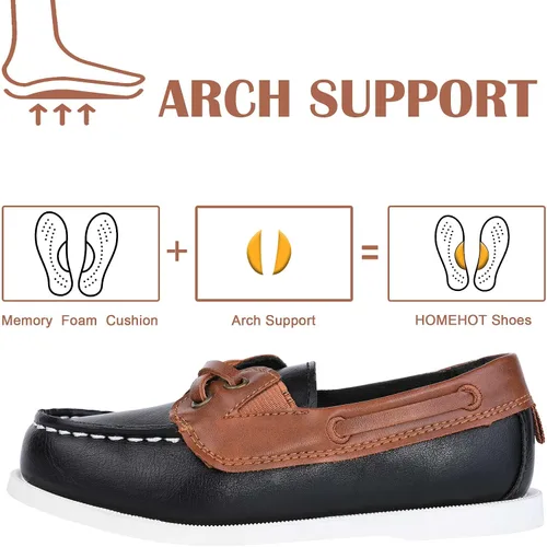 Miniatura 4 de HOMEHOT Zapatos de vestir para niños, zapatos casuales para la escuela, mocasines para niños (bebéniño pequeñoniño grande)