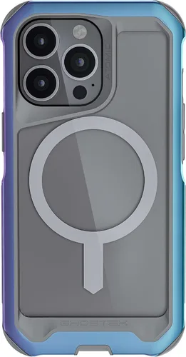 Miniatura 60 de Ghostek Atomic Slim - Funda protectora para iPhone 15 Pro Max, compatible con accesorios MagSafe, marco de metal de aluminio, funda de teléfono