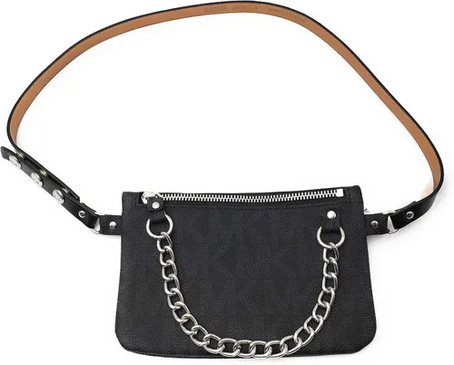 Miniatura 2 de Michael Kors Riñonera MK Signature Marrón, Negro