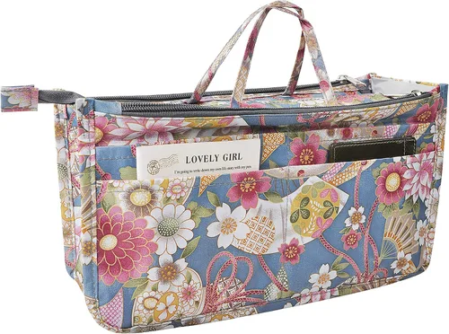Miniatura 73 de Bolso de mano estilo cartera de Vercord para mujer con organizador incorporado, estampado bien definido, con manijas y cremallera, tamaño 2