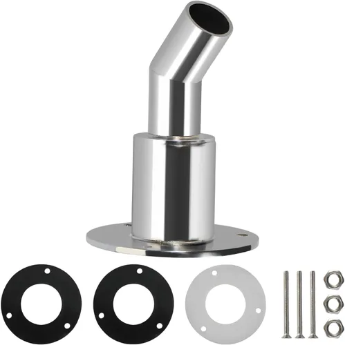 Miniatura 8 de Acero inoxidable 316 a través de la piel del escape del casco, hardware del zócalo del tubo de 78.7 ft m para el tubo de escape de los calentadores