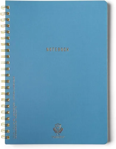 Miniatura 9 de DesignWorks Ink Cuaderno de papel texturizado de doble alambre, planificador diario y diario de escritura de tapa suave, 160 páginas perforadas a