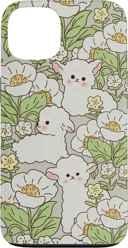 Miniatura 7 de Funda para iPhone 11 Pro Max con diseño de margaritas y cordero, flores de granjero