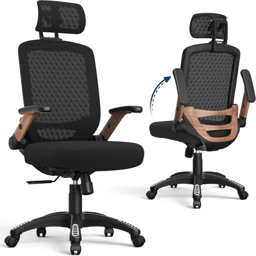 Miniatura 18 de GABRYLLY Silla de Oficina Ergonómica, Silla de Escritorio de Respaldo Alto para el Hogar con Reposacabezas, Brazos Abatibles, Bloqueo de Inclinación