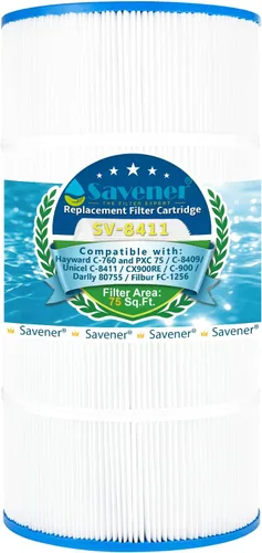 Miniatura 12 de C-8311 Cartucho de filtro de piscina de repuesto para CCX1000RE (CC 1000E), XStream CC1000RE, PXST100, FC-1285, 81005, 100 pies cuadrados, 1 paquete