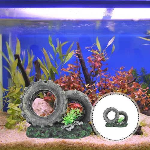 Miniatura 2 de DOITOOL Escondite de peces y camarones, decoración de coches, accesorios de escritorio, escondite de peces, escondite de acuario, decoración