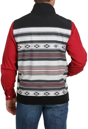 Miniatura 2 de Cinch Chaleco de rayas azteca con cremallera frontal para hombre