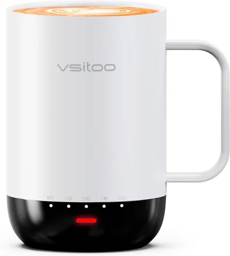 Miniatura 11 de Vsitoo S3 Pro - Taza de café autocalentable de 16 onzas con sensación automática que se calienta a 120-150 ℉ 2-4 Hour Battery, 5400mAh, IPX7