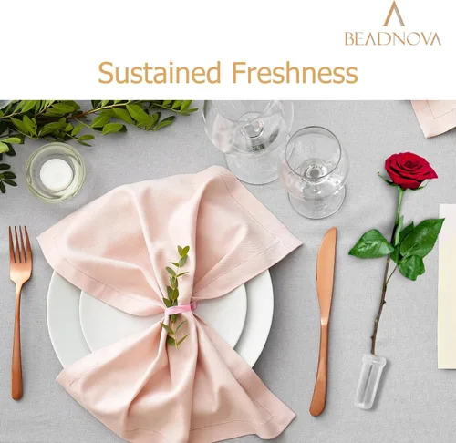 Miniatura 4 de BEADNOVA Tubos de agua florales de plástico de 1.6 pulgadas para viales de flores con tapas para decoración de arreglos florales