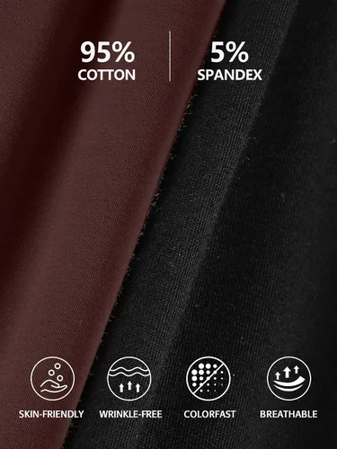 Miniatura 122 de Camisa Attraco de algodón, con tirantes estilo espagueti, con brasier incorporado, 2 paquetes, para mujer