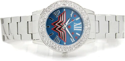 Miniatura 7 de Wonder Woman de la "justicia Silver-tone Watch (wow8062)
