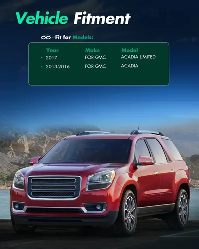 Miniatura 2 de SCITOO Rejilla del parachoques delantero izquierdo Compatible con 2017 para GMC Acadia Limited, 2013-2016 para GMC Acadia Rejilla exterior