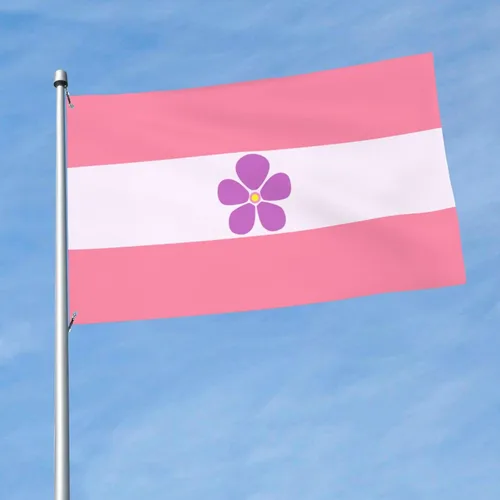 Miniatura 2 de Sapphic - Bandera de orgullo rosa para fiesta de bienvenida al aire libre, decoración exterior para el hogar, casa, jardín, patio, bandera grande