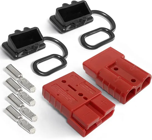 Miniatura 7 de Cubiertas de Conector Rápido de Batería Cubierta de Goma Antipolvo para Desconexión Rápida de Batería de 175 Amperios (2pcs, Negro)