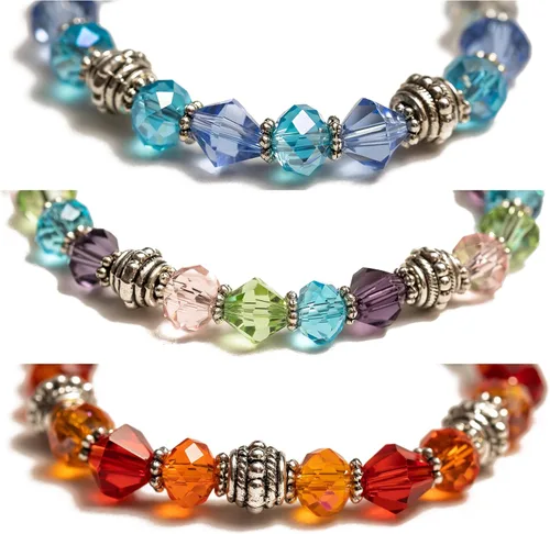 Miniatura 19 de Pulsera elástica de alerta médica, pulsera de identificación médica de repuesto intercambiable, etiqueta de identificación no incluida, cristales