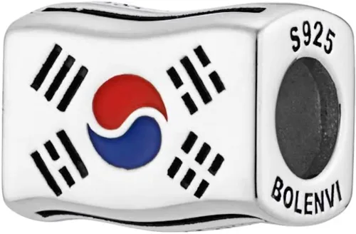 Miniatura 34 de Bolenvi Banderas Travel Country, dijes para el día de la madre, plata de ley 925 para pandora y pulseras o collares similares, joyería para mujeres