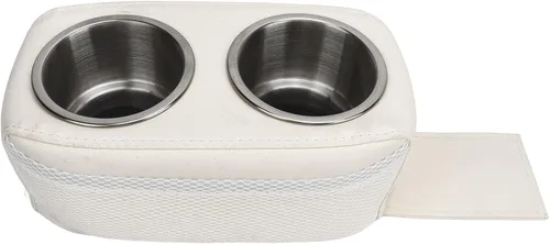 Miniatura 10 de Portavasos para barco, organizador portátil para barco con doble soporte de acero inoxidable, soporte doble para bebidas de pontón impermeable