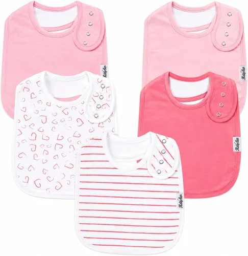 Miniatura 8 de KiddyStar Organic Cotton Baby Drool Bibs Soft, Adjustable, Absorbent, Unisex Teething Bandana Bibs for Babies Clásico 1