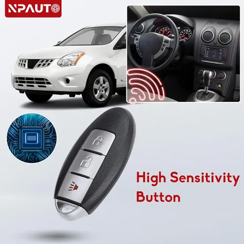 Miniatura 5 de NPAUTO Llavero de Repuesto Compatible con Nissan Rogue Pathfinder Versa 2007 2008 2009 2010 2011 2012, Control Remoto de Entrada sin Llave, Llaves