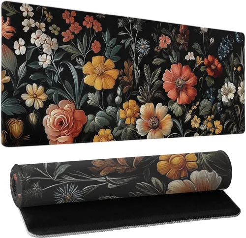 Miniatura 41 de Alfombrilla de mouse XXL para juegos grande, color rosa Sakura Death Life, alfombrilla de escritorio extendida, base de goma antideslizante de 35.4