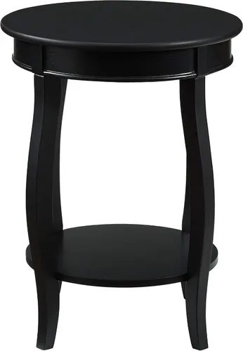Miniatura 19 de Powell Mesa redonda para muebles con estante, color negro