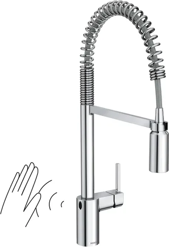 Miniatura 33 de Moen Align Grifo de cocina Motionsense Wave con un solo sensor sin contacto, de un mango de arco alto moderno con acoplamiento de reflejo