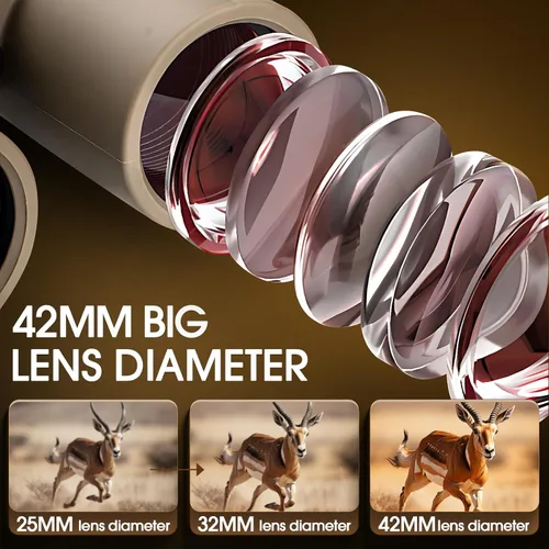 Miniatura 2 de Prismáticos HD de 12 x 42 pulgadas para adultos, prismáticos de alta potencia con adaptador de teléfono mejorado, binocular compacto con visión Negro