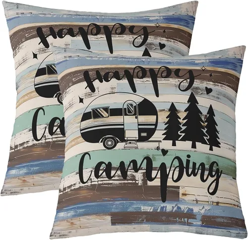 Miniatura 17 de Funda de almohada reversible con estampado para cama o sofá, decoración de coche de campamento, funda de cojín decorativa de granja occidental de 16