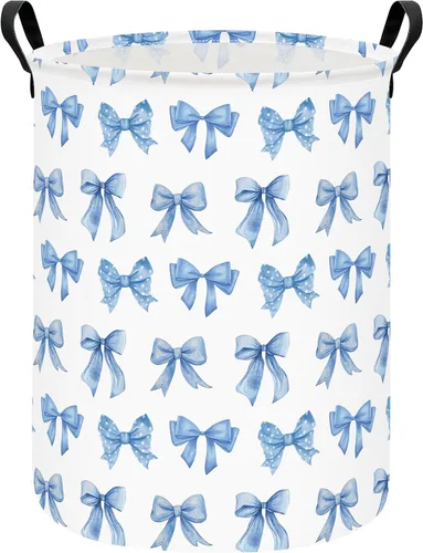 Miniatura 32 de Cesta de Almacenamiento, Cesta de Ropa Sucia de Lona Plegable con Revestimiento Impermeable de PE, Grandes Cestas de Almacenamiento para Niños