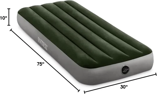 Miniatura 2 de Intex 64106E Dura-Beam Prestige Colchón de aire Downy: Fiber-Tech - Jr Twin - Altura de la cama de 10 pulgadas - Capacidad de peso de 300 libras