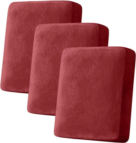Miniatura 58 de Funda para Sofá de Terciopelo Elástico Funda de Cojín de Sofá 1 Pieza - Funda Deslizable Elástica Lavable para Asiento o Respaldo, Fundas de Asiento
