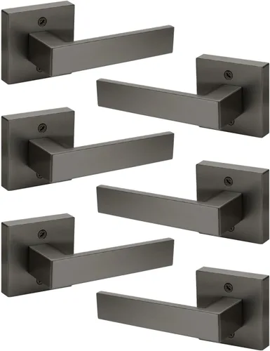 Miniatura 153 de KNOBWELL - Juego de cerradura con 1 picaporte resistente para puertas de una cara, ideal para puertas interiores reversibles, 0.93 libras