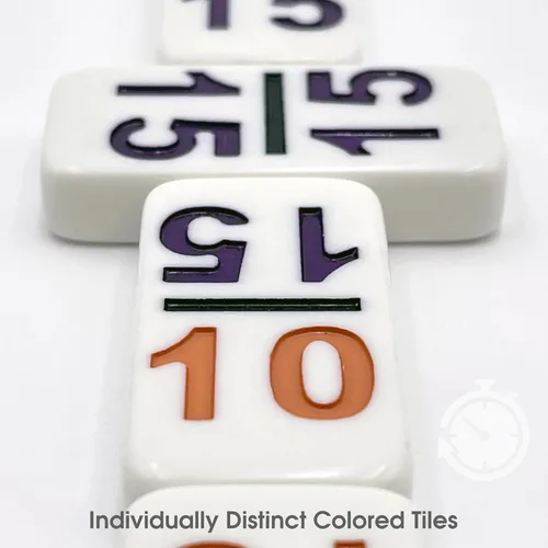 Miniatura 4 de CHH 15 Dominó doble profesional con números de color - Juego de dominó de 136 piezas para todas las edades