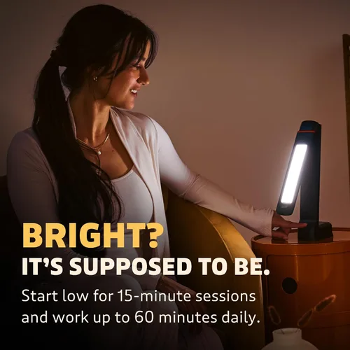 Miniatura 8 de Circadian Optics Lumos 2.0 Lámpara de escritorio con terapia de luz brillante Como se ve en Shark Tank Brillo ultra potente de 10,000 LUX El