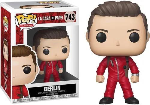 Miniatura 2 de POP Money Heist: La Casa De Papel - Figura de vinilo Berlin Funko Pop (empaquetado con funda protectora compatible con caja pop box), multicolor