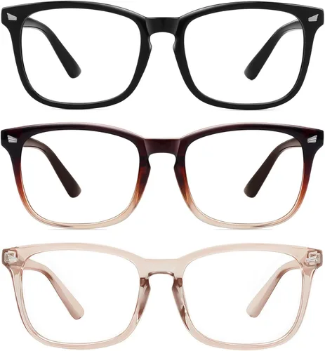 Miniatura 12 de MEETSUN - Gafas de bloqueo de luz azul, antifatiga ocular, para el dolor de cabeza (mejor sueño), lentes de lectura para computadora UV400 Paquete