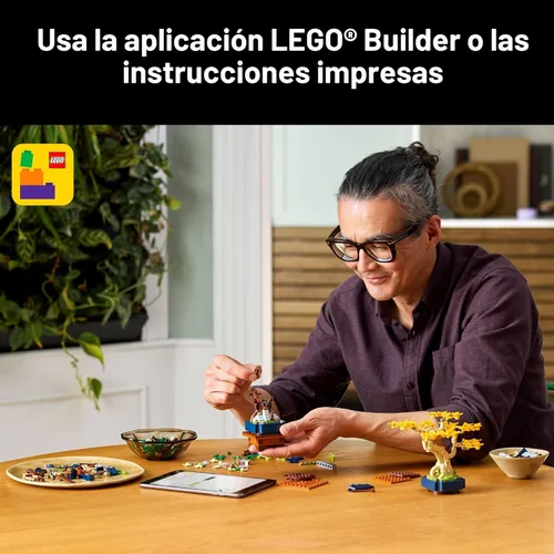 Miniatura 6 de LEGO Botanicals - Juego de construcción de mini árboles bonsái, bloques de construcción de árbol bonsái artificial para adultos, mayores de 18 años