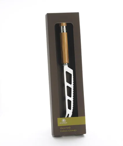 Miniatura 2 de Berard Cuchillo de queso serrado de madera de olivo de acero con hoja de acero inoxidable
