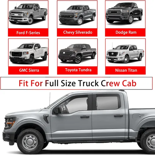 Miniatura 3 de Cubierta impermeable para cabina de camión reemplazable para Ford F-Series, Chevy Silverado, Dodge Ram, GMC Sierra CrewCab de 2 puertas, cubierta