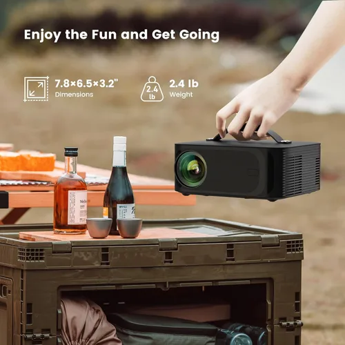 Miniatura 7 de [Aplicaciones con licencia oficial] Proyector para exteriores 4K con Wifi6 y Bluetooth, sistema operativo Smart TV y audio DoIby, proyector portátil