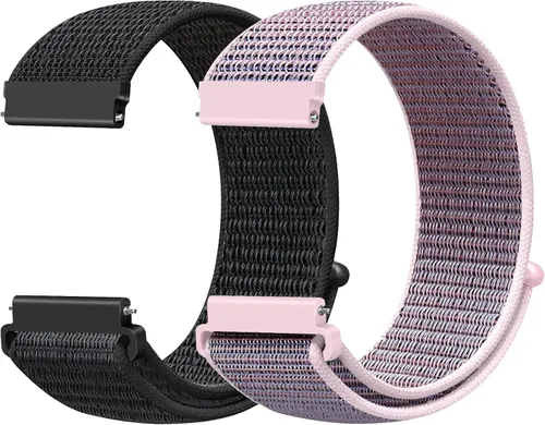 Miniatura 42 de Correas deportivas de nailon de 0.709 in de liberación rápida compatibles con Garmin Venu 4 1.614 in/3S 1.614 in/Venu 2S/Vivoactive 4S/Vivomove