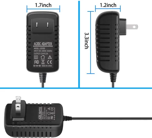 Miniatura 6 de 12V 2A 24W Fuente de alimentación AC 100V-240V a 12V 2A Adaptador montado en la pared 12V Conmutación para DC12V CCTV Cámara LED tira luz rc