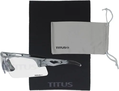 Miniatura 14 de TITUS G20 Gafas de seguridad para todos los deportes, protección para motocicletas, compatibles con ANSI Z87+ Marco negro - Lente ahumado - Con bolsa