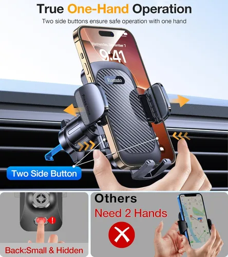 Miniatura 6 de Phone Holders for Your Car Phone Holder Mount【Super Suction】Cell Phone Mount for Car Accessories for Women Men Windshield/Vent/Dash Truck Stand