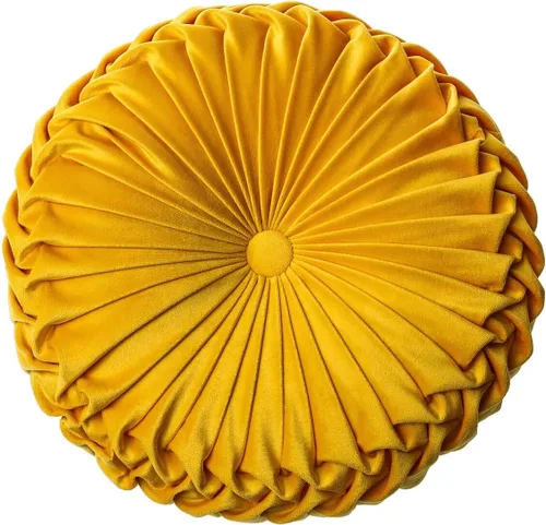 Miniatura 22 de HLOVME Cojín decorativo redondo para sofá, cama, sala de estar, cojín pequeño de suelo para adultos y niños, 13.7 pulgadas (A01-rosa)