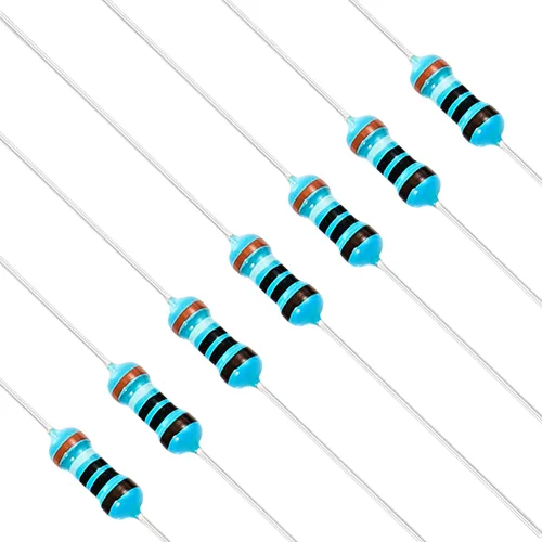 Miniatura 50 de Chanzon 100pcs 1/4W (0.25W) 62 Ohmios Resistencia fija de película metálica Ohmios 0.01 ±1% Tolerancia 62R MF Resistencias de orificio pasante