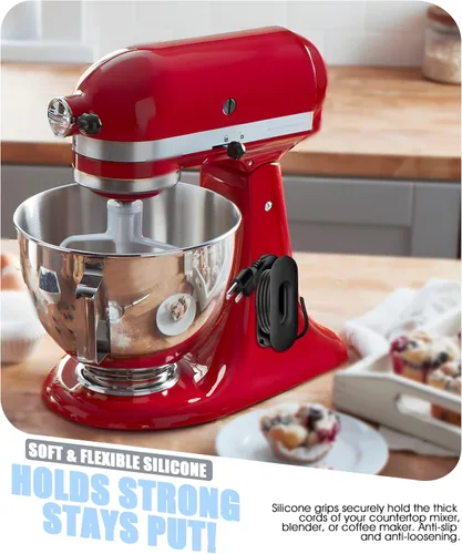 Miniatura 7 de Organizador de cables para electrodomésticos, soporte plegable de gran capacidad mejorado para electrodomésticos de cocina, mezclador, licuadora