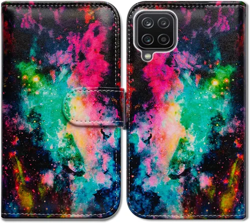 Miniatura 20 de Bcov Funda para Galaxy A12, colibrí en flores pájaro de cuero con tapa para teléfono con ranura para tarjeta soporte para Samsung Galaxy A12 2021